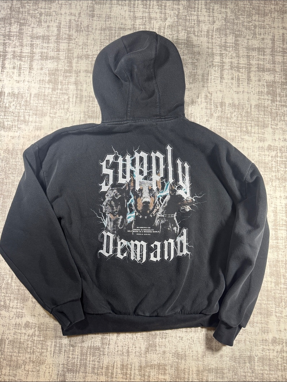 Supply Men's Black Pullover Hoodie